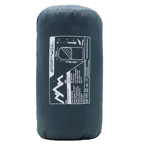 Спальный мешок SportVida R Navy Green/Red (SV-CC0063): Ширина в плечах 75 см