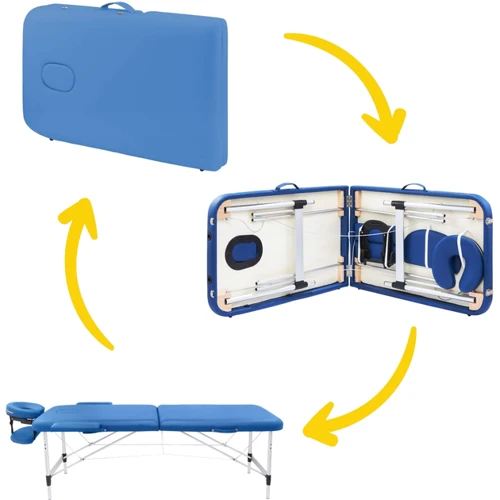 Масажний стіл 4FIZJO Massage Table Alu W60 Blue (TABLEW60BLUE)