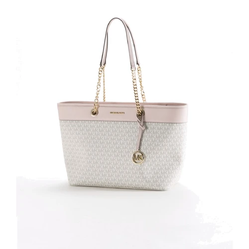 Женская сумка тоут Michael Kors светло-бежевая (194900069271)