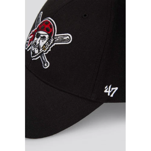 Мужская бейсболка 47 Brand Pittsburgh Pirates Wool черная (B-MVP20WBV-BKO) фото 3