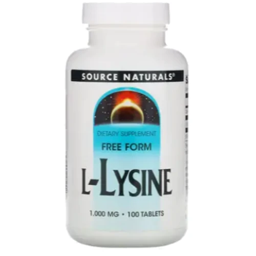 Аминокислота для спорта Source Naturals L-Lysine 1000 mg 100 tab / 100 servings