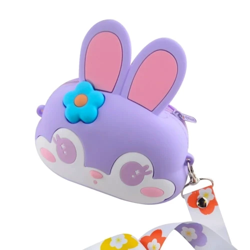Сумка PRC на плечо Rabbit Head 14.4x13.8x4 purple: Пол Девочка