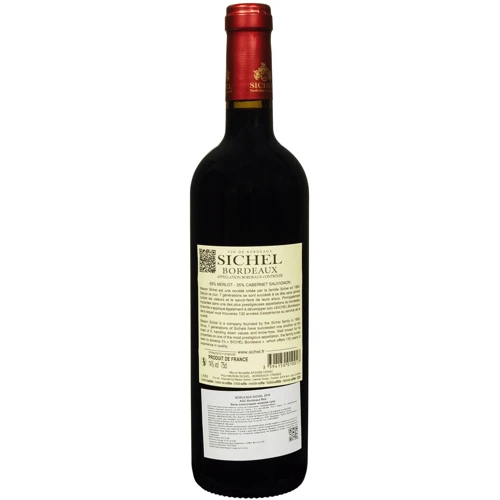 Вино Sichel Bordeaux Rouge 2019 AOC красное сухое 0.75 л (FSH_3394150010017): Страна производитель Франция