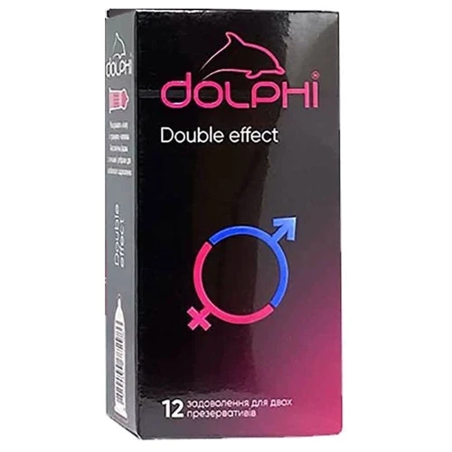Презервативы DOLPHI Double effect 12 шт
