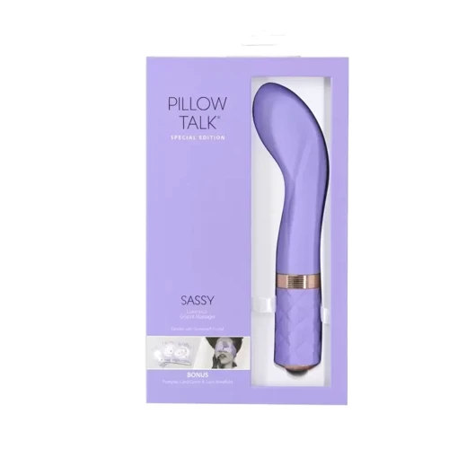 Роскошный вибратор Pillow Talk - Special Edition Sassy Purple с кристаллом Сваровски