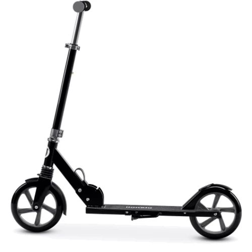Самокат Lionelo Luca (black graphite): Тип коліс литі