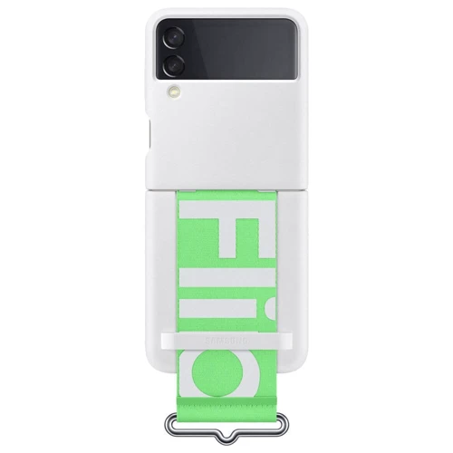 Чохол для телефона Samsung Silicone with Strap Cover White (EF-GF711TWEGRU) для Samsung F711 Galaxy Flip 3