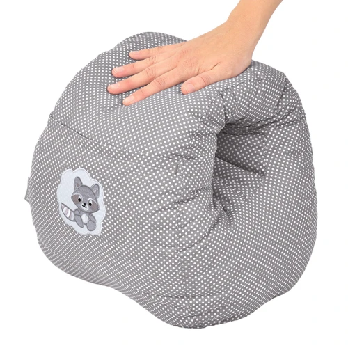 Подушка Papaella Mini Горошек для кормления, серая, 30х28х30 см (8-31999) фото 9