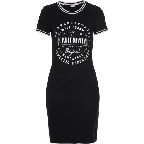 Платье KangaROOS 25399736 44 черное повседневное до середины бедра: Фасон рукава Вшитый