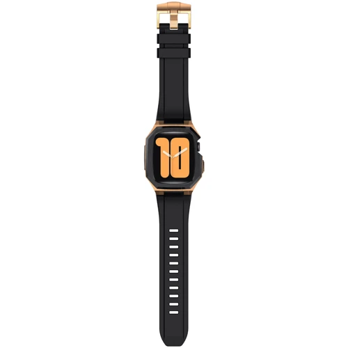 Аксессуар для Watch Fluororuuber with Stainless Stell Case Black/Gold (FLS181117) for Apple Watch 44/45/49mm Ultra фото 12