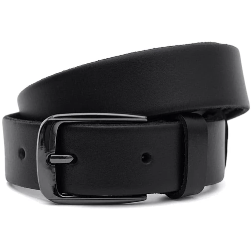 Чоловічий ремінь Borsa Leather чорний (115v1fx75-black)