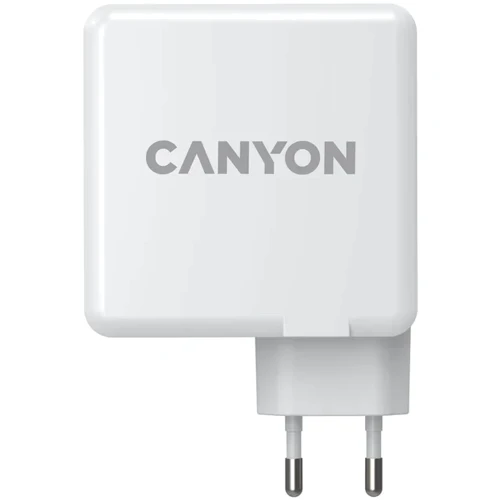 Зарядное устройство Canyon Wall Charger H-100 2xUSB-C+2xUSB GaN 100W White (CND-CHA100W01): Особенности Power Delivery (PD), Быстрая зарядка, USB-C