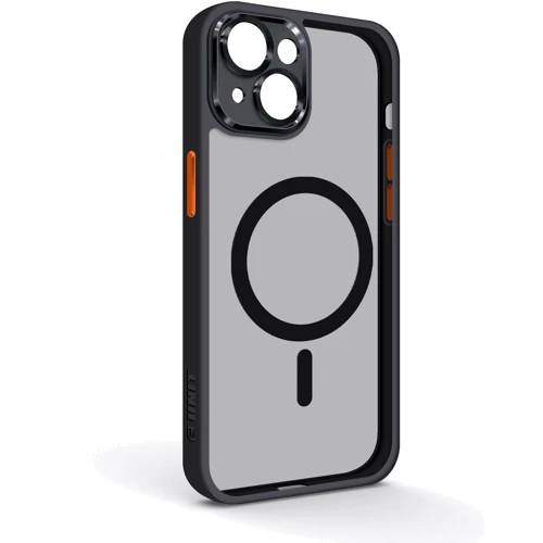 Чехол для iPhone ArmorStandart Unit Case Magsafe SE Black Orange for iPhone 15 Plus (ARM75364)