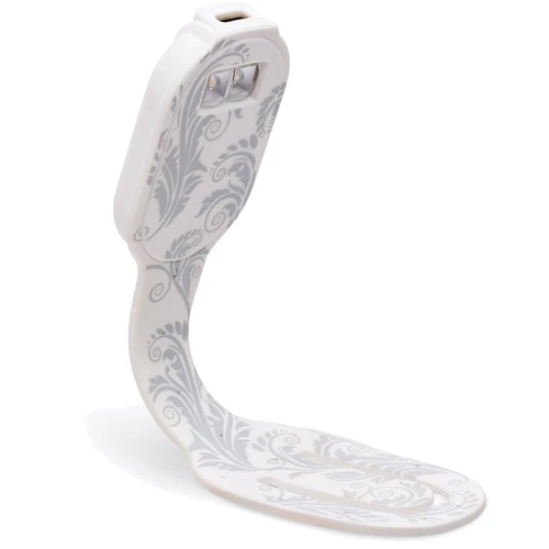 Закладка-ліхтарик Flexilight Rechargeable - Білі квіти (FLRWF): Особливості Регульована яскравість підсвічування