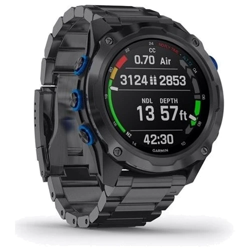 Смарт-часы Garmin Descent Mk2i Bundle Titanium Carbon Grey w. Titanium Band w. Descent T1 (010-02132-12)