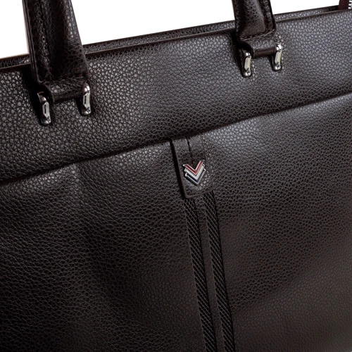 Мужская конференц-сумка Valiria Fashion коричневая (3DET890-2-10): Тип ручки Со съемным ремнем, Плечевой ремень, С двумя ручками, Короткая ручка