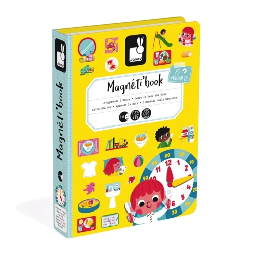 Магнитная книга Janod учимся называть время (J02724)