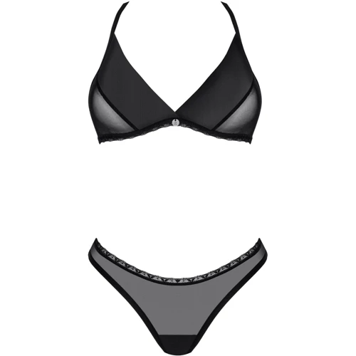 Комплект Obsessive Latinesa 2-pcs set Black, XL/2XL