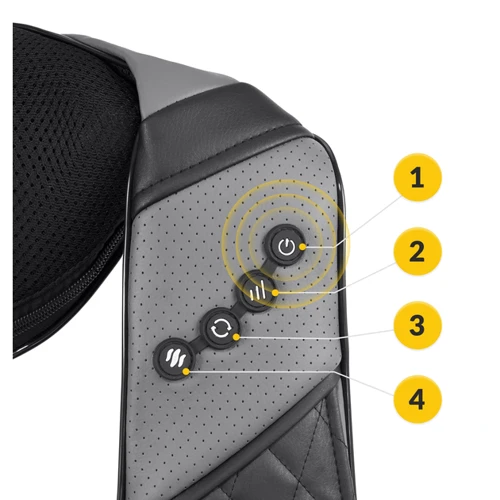 Масажер 4FIZJO Shiatsu Luxury+ акумуляторна Grey (4FJ0563)