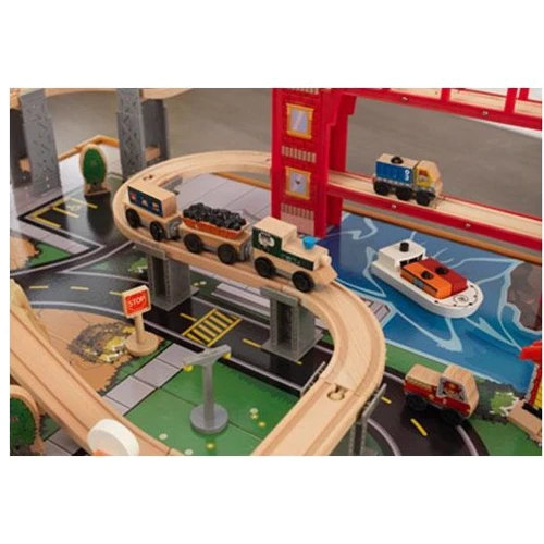 Залізниця KidKraft Honey Metropolis Table and Train Set (17496) фото 8
