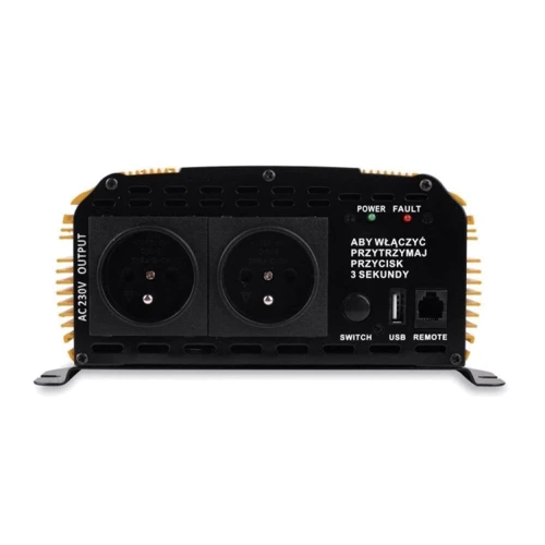 Преобразователь (инвертор) VOLT POLSKA SINUS PLUS 1200 24/230V (600/1200W) + PILOT 3SIR120024 фото 3