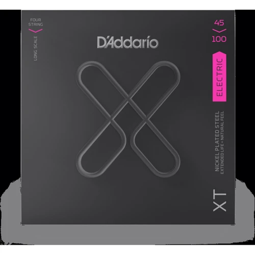 Струна для гитар Набор струн D'addario XTB45100 XT Bass Nickel Plated Steel Regular Light (45-100)