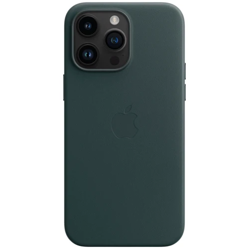 Чохол для iPhone Apple for iPhone 14 Pro Max Leather Case with MagSafe Forest Green (MPPN3) : Тип чохла накладка на заднюю часть