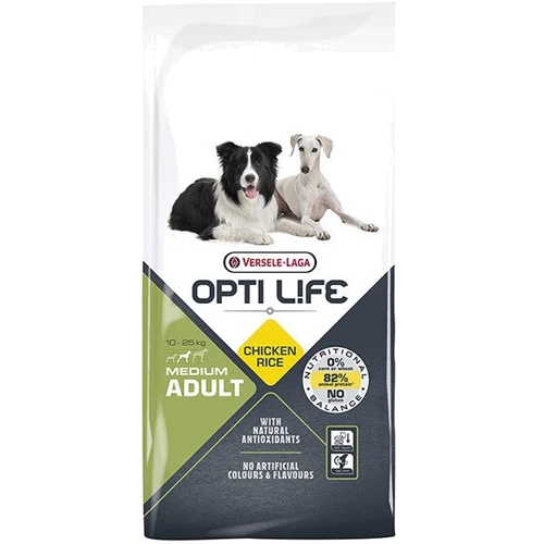 Сухой корм Opti Life Adult Medium для собак средних пород 12.5 кг (59184)