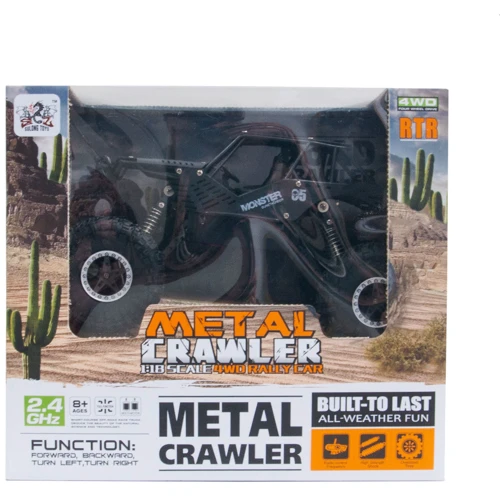 Автомобиль Off-Road Crawler на р/у – Tiger (матовый черный, аккум. 4,8V, метал. корпус, 1:18) (SL-111RHMBl): Форма Автомобиль