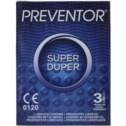 Презервативы Preventor Super Duper, 3 шт.
