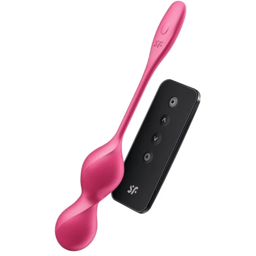 Вагинальные шарики с вибрацией Satisfyer Love Birds 2 Connect App Red