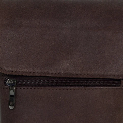 Мужская сумка планшет Borsa Leather коричневая (104333-brown): Фактура Матовая, Гладкая
