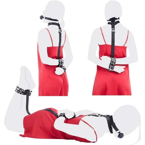БДСМ-набор LOCKINK YEAHWOW Armbinder Restraint Set Black