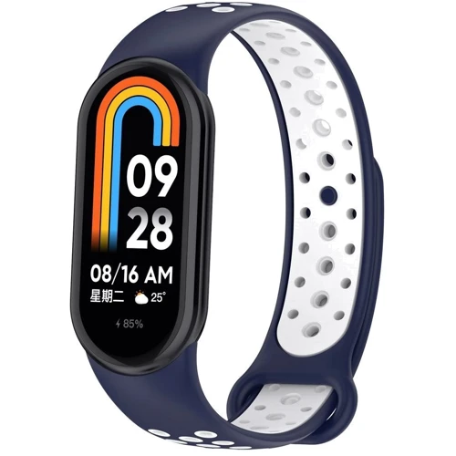 Ремінець Becover Sport Band Vents Style Blue/White for Xiaomi Smart Band 10 (713632): Тип ремінець
