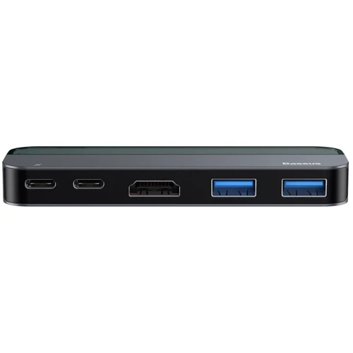 Адаптер Baseus Adapter USB-C to 2xUSB-C+HDMI+2xUSB Space Gray (CAHUB-TD0G): Интерфейс подключения USB-C