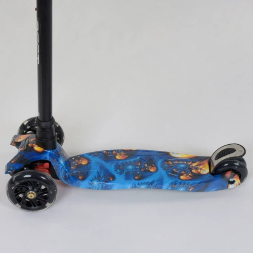 Дитячий самокат Best Scooter Maxi A 25536/779-1334 Чорний із синім: Кількість коліс 3