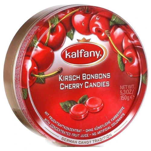 Льодяники Kalfany Cherry Candies, Вишня (150 г) (WT3725)