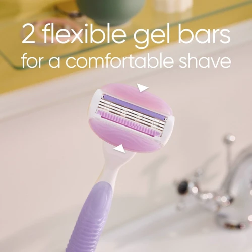 Gillette Venus ComfortGlide Breeze Станок для бритья женский с 2 сменными картриджами: Тип станка Со сменными кассетами