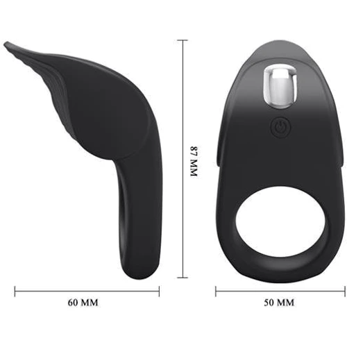 Виброкольцо LYBAILE Pretty Love Vibrating Susanna Black