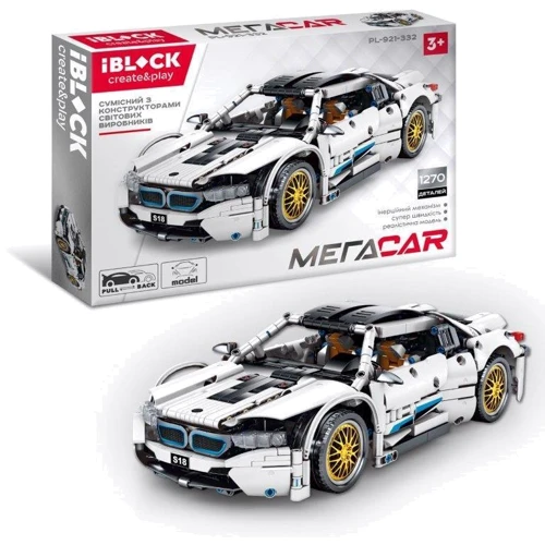 Конструктор IBLOCK PL-921-332 МЕГАCAR 1270 деталей