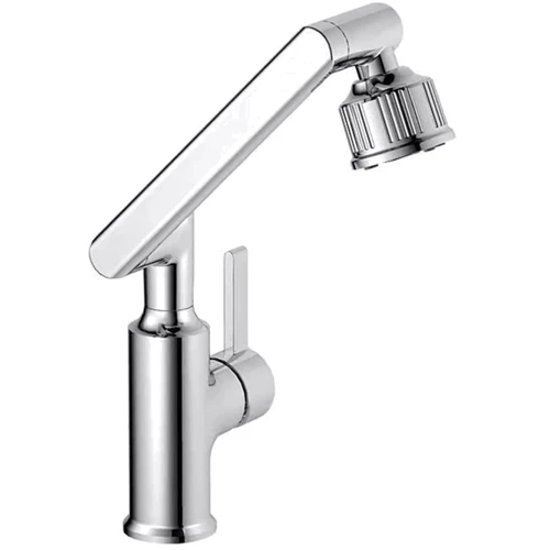 Смеситель для кухни Lefton Copper Rotatable Faucet with 5 Water Outlet Modes-KF2205 Chrome: Вид смесителя Однорычажный