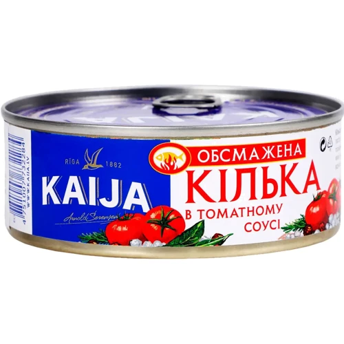 Килька обжаренная в томатном соусе Kaija 240 г (4751007732284)