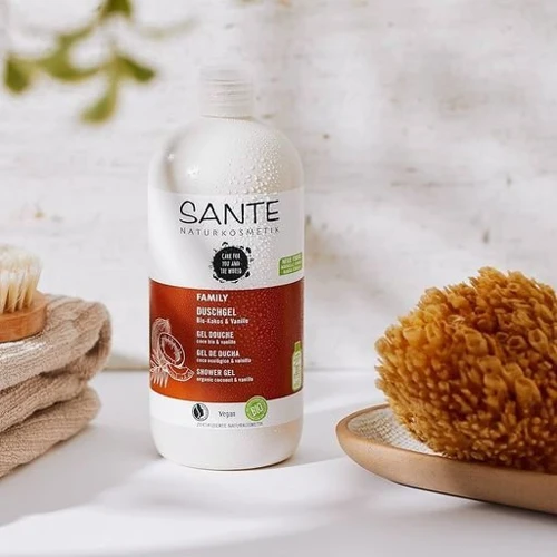Sante Family Shower Gel Coconut & Vanilla БИО-гель для душа Кокос и Ваниль 950 ml: Назначение Очищение, Восстановление, Тонизирование, Увлажнение