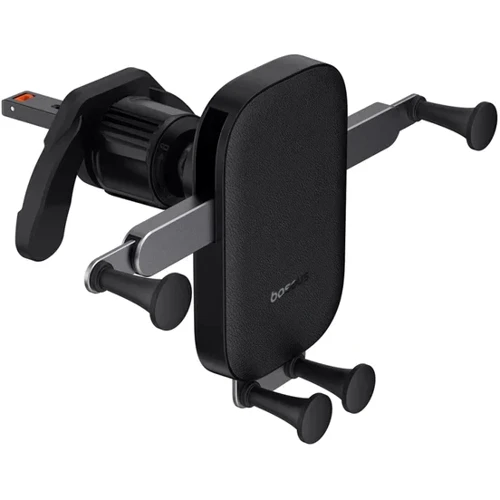 Держатель Baseus Car Holder Air Vent Ultra Control Mega Black (C40465400111-00): Совместимость Для смартфона, Apple