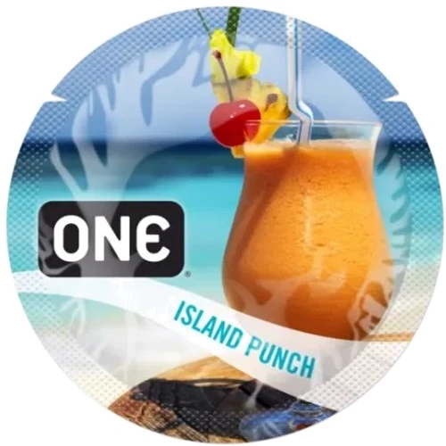 Презерватив ONE Flavor Waves Island Punch