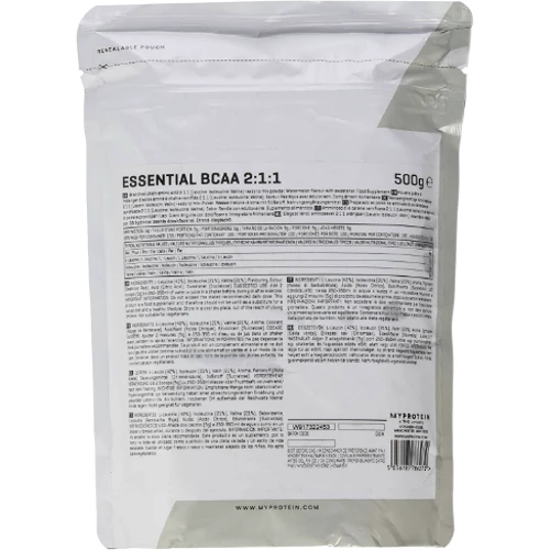 Амінокислота для спорту MyProtein Essential BCAA 2: 1: 1 500 g / 100 servings / Peach Mango: Смак Манго, Персик