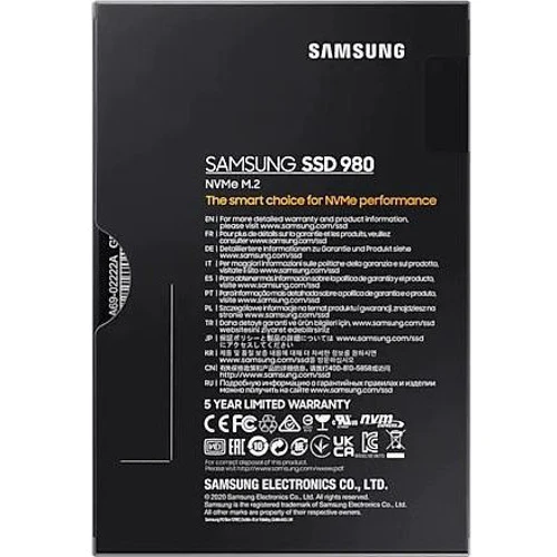 Samsung 980 1 TB (MZ-V8V1T0BW): Форм-фактор M.2 (2280)
