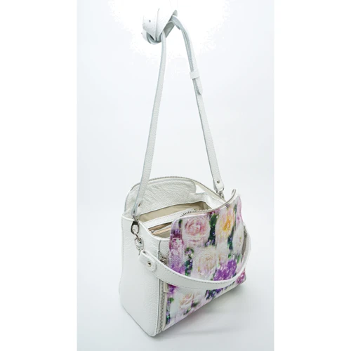 Жіноча сумка через плече ARTiS Bags біла (1695 9181-7309): Фактура Зернистая, Матовая