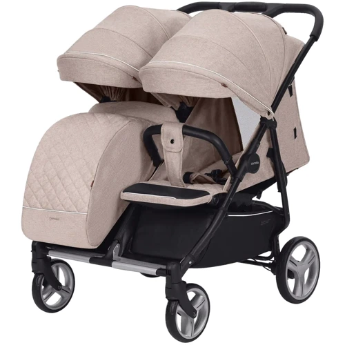Універсальна коляска 2 в 1 для двійні Carrello Connect Cotton Beige (CRL-5502/1 Cotton Beige) фото 7