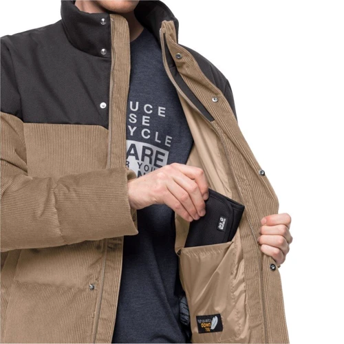 Пуховик Jack Wolfskin Nature Corduroy Jacket 1206331-5020 52 бежевий зимовий: Підкладка На підкладці
